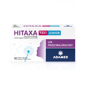 HITAXA FAST JUNIOR, 10 tabl. na alergię cena, opinie, właściwości