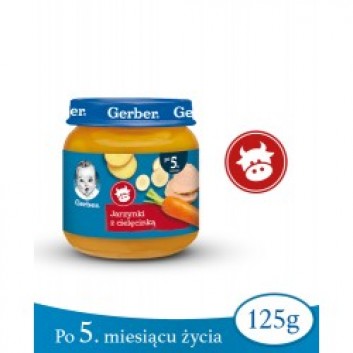GERBER Obiadek jarzynki z cielęcinką po 5 miesiącu - 125 g - obrazek 2