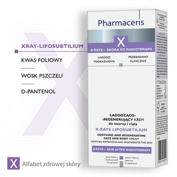 PHARMACERIS X X-RAYS LIPOSUBTILIUM Krem łagodząco-regenerujący do twarzy i ciała - 75 ml  - obrazek 3