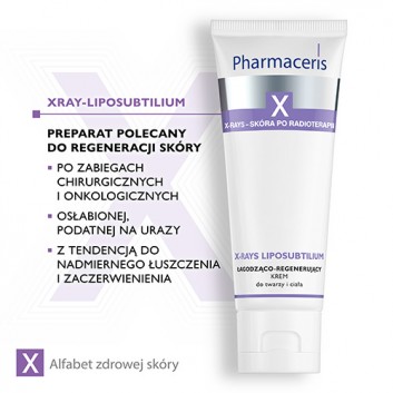 PHARMACERIS X X-RAYS LIPOSUBTILIUM Krem łagodząco-regenerujący do twarzy i ciała - 75 ml  - obrazek 5