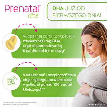 Prenatal DHA, 30 kapsułek - obrazek 3 - Apteka internetowa Melissa