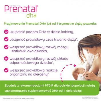 Prenatal DHA, 30 kapsułek - obrazek 5 - Apteka internetowa Melissa