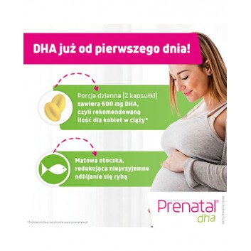 Prenatal DHA, kapsułki, 30 sztuk - obrazek 3