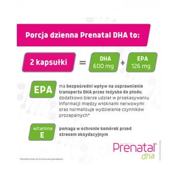 Prenatal DHA, kapsułki, 30 sztuk - obrazek 6