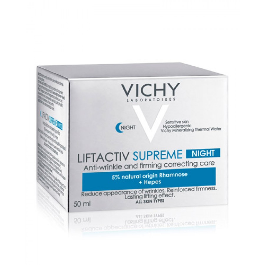 VICHY LIFTACTIV SUPREME NOC Kompleksowa przeciwzmarszczkowa pielęgnacja ujędrniająca na noc - 50 ml - cena, opinie, właściwości - obrazek 3 - Apteka internetowa Melissa