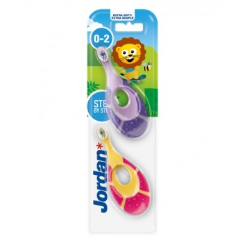Jordan Step By Step Szczoteczka dla dzieci 0-2 lata Extra Soft,  2 sztuki - obrazek 2