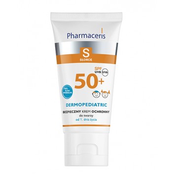 PHARMACERIS S Bezpieczny krem ochronny do twarzy dla dzieci SPF50+ - 50 ml