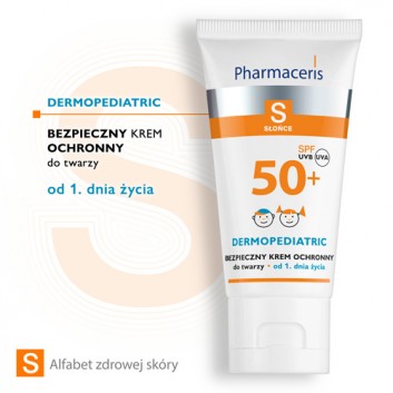 PHARMACERIS S Bezpieczny krem ochronny do twarzy dla dzieci SPF50+ - 50 ml - obrazek 2