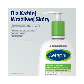 Cetaphil MD Dermoprotektor, balsam nawilżający z pompką, 236 ml - obrazek 3