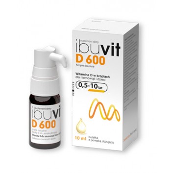 IBUVIT D 600 Krople doustne, 10 ml - obrazek 1 - Apteka internetowa Melissa