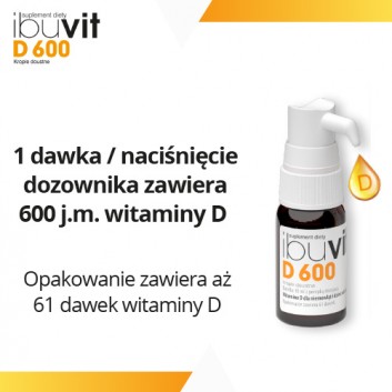 Ibuvit D 600, krople doustne, 10 ml - obrazek 3