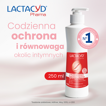 LACTACYD Pharma płyn do higieny intymnej o właściwościach przeciwgrzybiczych, 250 ml - obrazek 2 - Apteka internetowa Melissa
