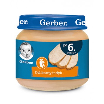 GERBER Obiadek delikatny indyk po 6. miesiącu - 80 g - cena, opinie, skład