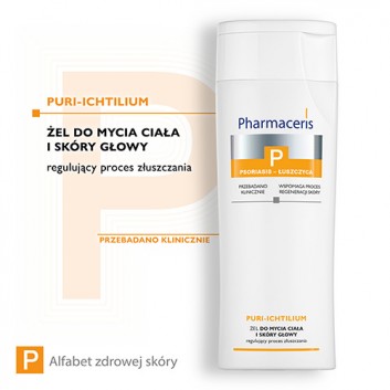 Pharmaceris P Puri-Ichtilium, żel do mycia ciała i skóry głowy, 250 ml - obrazek 2