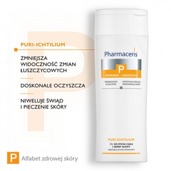 Pharmaceris P Puri-Ichtilium, żel do mycia ciała i skóry głowy, 250 ml - obrazek 4