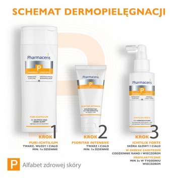 PHARMACERIS P ICHTILIX-FORTE Płyn keratolityczny do owłosionej skóry głowy i ciała - 125 ml - obrazek 6