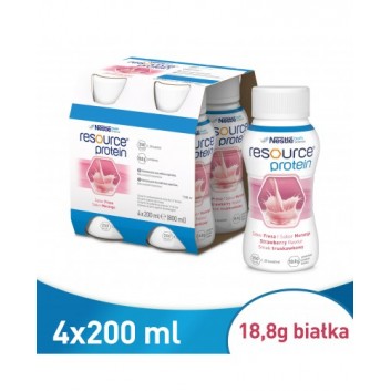 Resource Protein, płyn, smak truskawkowy, 4 x 200 ml - obrazek 5