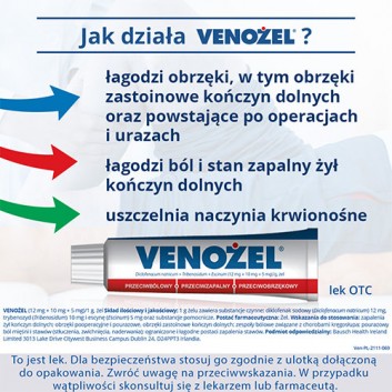 VENOŻEL Żel przeciwbólowy i przeciwobrzękowy - 50 g - obrazek 4