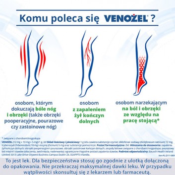 VENOŻEL Żel przeciwbólowy i przeciwobrzękowy - 50 g - obrazek 5