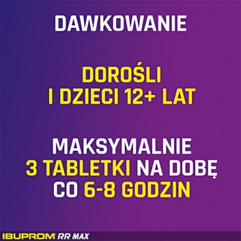 IBUPROM RR MAX  - 12 tabl. - na ostry ból - cena, opinie, wskazania - obrazek 2 - Apteka internetowa Melissa