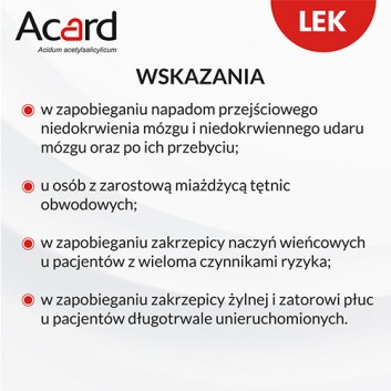 Acard, 75 mg, tabletki dojelitowe powlekane, 60 sztuk - obrazek 4