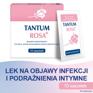 TANTUM ROSA, zapalenie pochwy, 10 saszetek  - obrazek 1 - Apteka internetowa Melissa