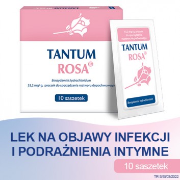 TANTUM ROSA, zapalenie pochwy, 10 saszetek  - obrazek 1 - Apteka internetowa Melissa