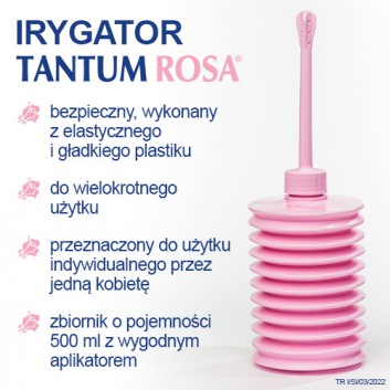 TANTUM ROSA Irygator - do płukania pochwy - 500 ml - cena, opinie, stosowanie - obrazek 2 - Apteka internetowa Melissa