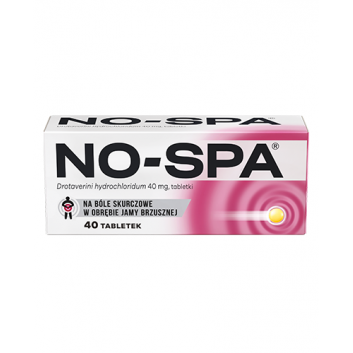 NO-SPA 40 mg, 40 tabletek - obrazek 1 - Apteka internetowa Melissa