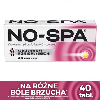 NO-SPA 40 mg, 40 tabletek - obrazek 2 - Apteka internetowa Melissa