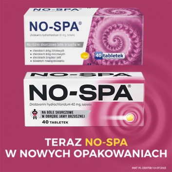 NO-SPA 40 mg, 40 tabletek - obrazek 3 - Apteka internetowa Melissa