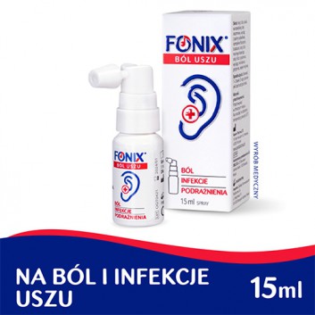 FONIX BÓL USZU Preparat w sprayu, 15 ml - obrazek 1 - Apteka internetowa Melissa