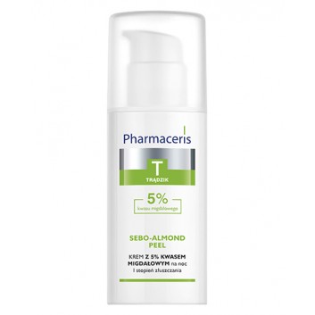 PHARMACERIS T SEBO-ALMOND PEEL  I STOPIEŃ ZŁUSZCZANIA 5% Krem peelingujący, 50 ml
