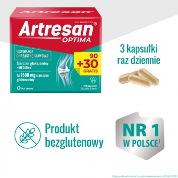 Artresan Optima, kapsułki, 120 sztuk - obrazek 4