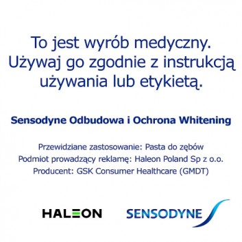 Sensodyne Odbudowa i Ochrona Whitening, 75 ml - obrazek 7 - Apteka internetowa Melissa