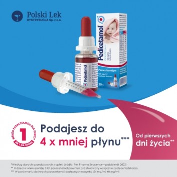 Pedicetamol, 100 mg/ml, roztwór doustny, 30 ml - obrazek 3