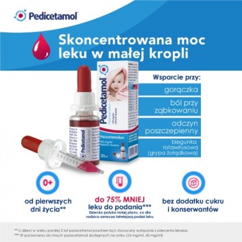 PEDICETAMOL Roztwór doustny, 30 ml - obrazek 6 - Apteka internetowa Melissa