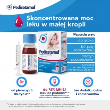 Pedicetamol, 100 mg/ml, roztwór doustny, 60 ml - obrazek 5