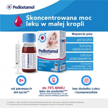 PEDICETAMOL Roztwór doustny, 60 ml - obrazek 5 - Apteka internetowa Melissa