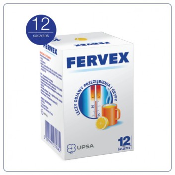 FERVEX smak cytrynowy, saszetki, 12 sztuk