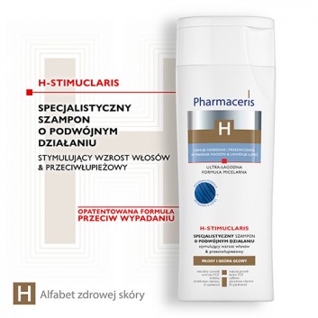 Pharmaceris H-Stimuclaris, specjalistyczny szampon stymulujący wzrost włosów i przeciwłupieżowy, 250 ml - obrazek 2