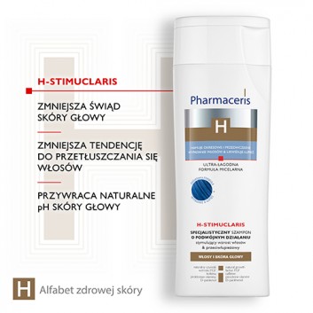 Pharmaceris H-Stimuclaris, specjalistyczny szampon stymulujący wzrost włosów i przeciwłupieżowy, 250 ml - obrazek 5