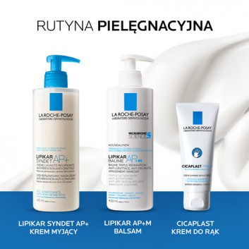 La Roche-Posay Lipikar Syndet AP+, krem myjący uzupełniający poziom lipidów, przeciw podrażnieniom skóry, 400 ml - obrazek 3