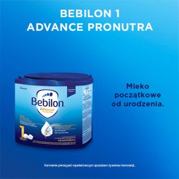 Bebilon 1 z Pronutra Advance, mleko początkowe od urodzenia 350 g, cena, opinie, stosowanie - obrazek 2 - Apteka internetowa Melissa