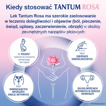 Tantum Rosa, 1 mg/ml, roztwór dopochwowy, 140 ml, 5 butelek - obrazek 3
