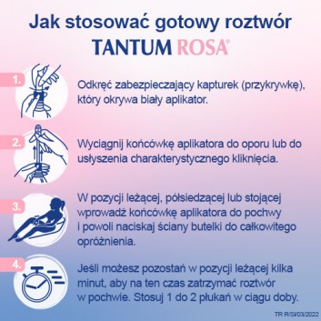 TANTUM ROSA 1 mg/ml roztwór dopochwowy - 5 x 140 ml - obrazek 4 - Apteka internetowa Melissa