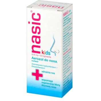 Nasic Kids, (0,05mg+5mg)/dawkę, aerozol do nosa, roztwór, 10 ml