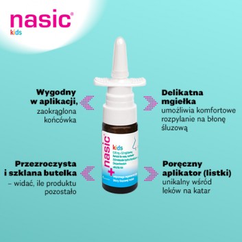 Nasic Kids, (0,05mg+5mg)/dawkę, aerozol do nosa, roztwór, 10 ml - obrazek 6