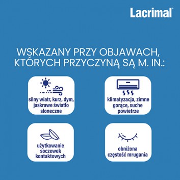 LACRIMAL Krople do oczu, 10 ml (2 x 5 ml) - obrazek 4 - Apteka internetowa Melissa