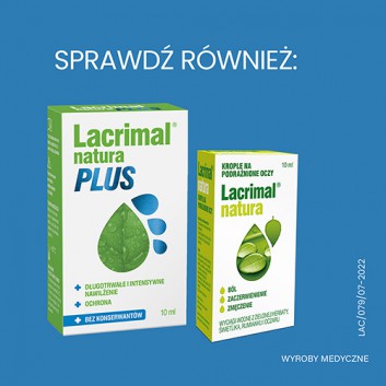 LACRIMAL Krople do oczu - 10 ml (2 x 5 ml) - obrazek 5 - Apteka internetowa Melissa